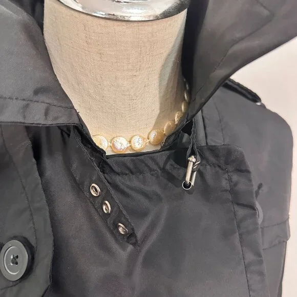 Suzy Shier Black Lightweight Double-breasted Pea Coat( US XS) - Picture 5 of 7